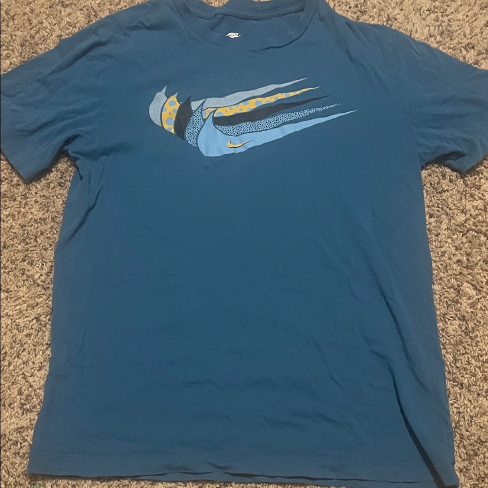 Nike Men's Blue Swoosh Tee